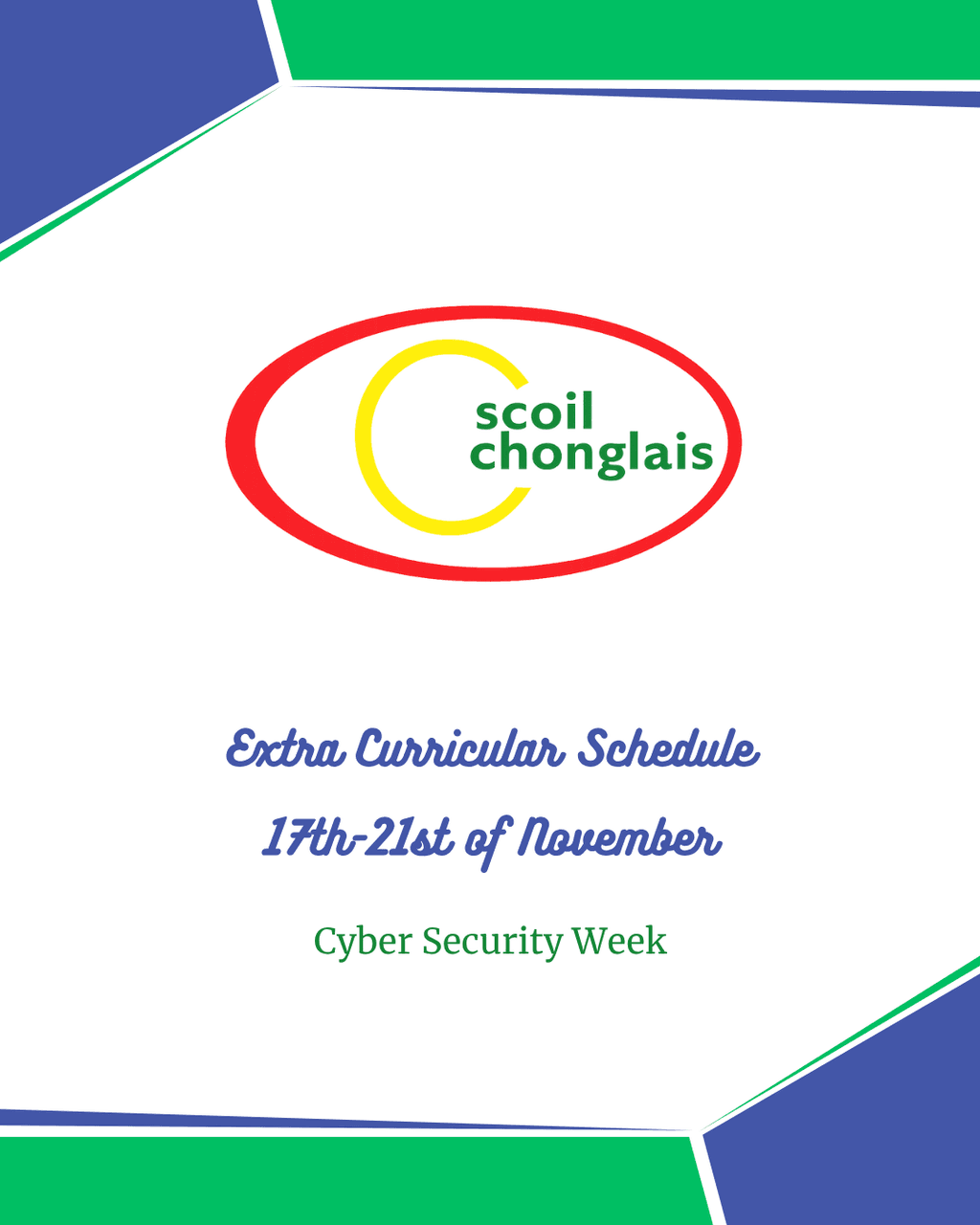 Extra-curricular Schedule – 17th to 21st Nov- Pics